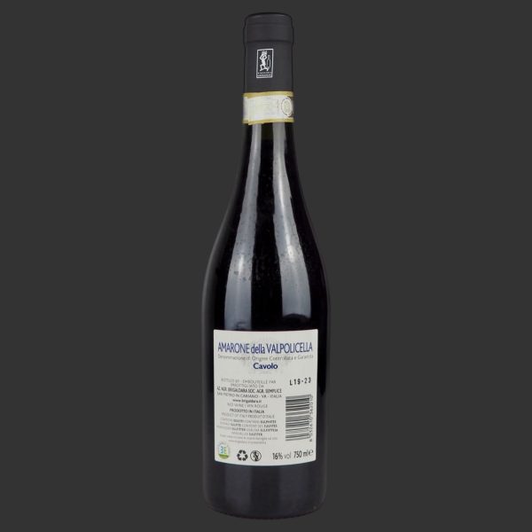 Brigaldara - Amarone della Valpolicella “Cavolo” DOCG 2018 ml. 750 Retro