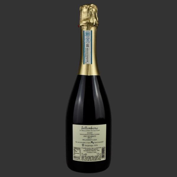 Le Battistelle - Spumante Brut Millesimato “Settembrino” DOC 2024 ml. 750 Retro