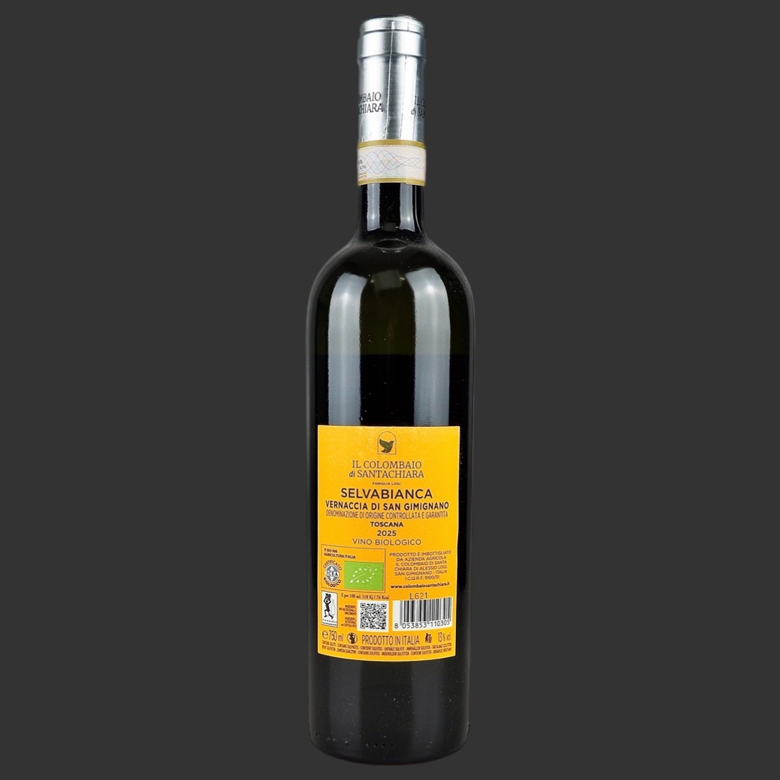 Il Colombaio di Santa Chiara - Vernaccia di San Gimignano “Selvabianca” DOCG 2025 ml. 750 Retro