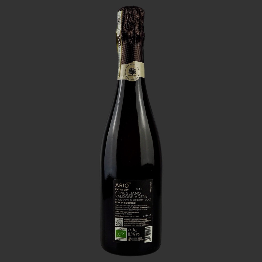 L’Antica Quercia - Conegliano Vald. Prosecco Sup. Rive di Scomigo “Ariò” DOCG 2024 ml. 750 Retro
