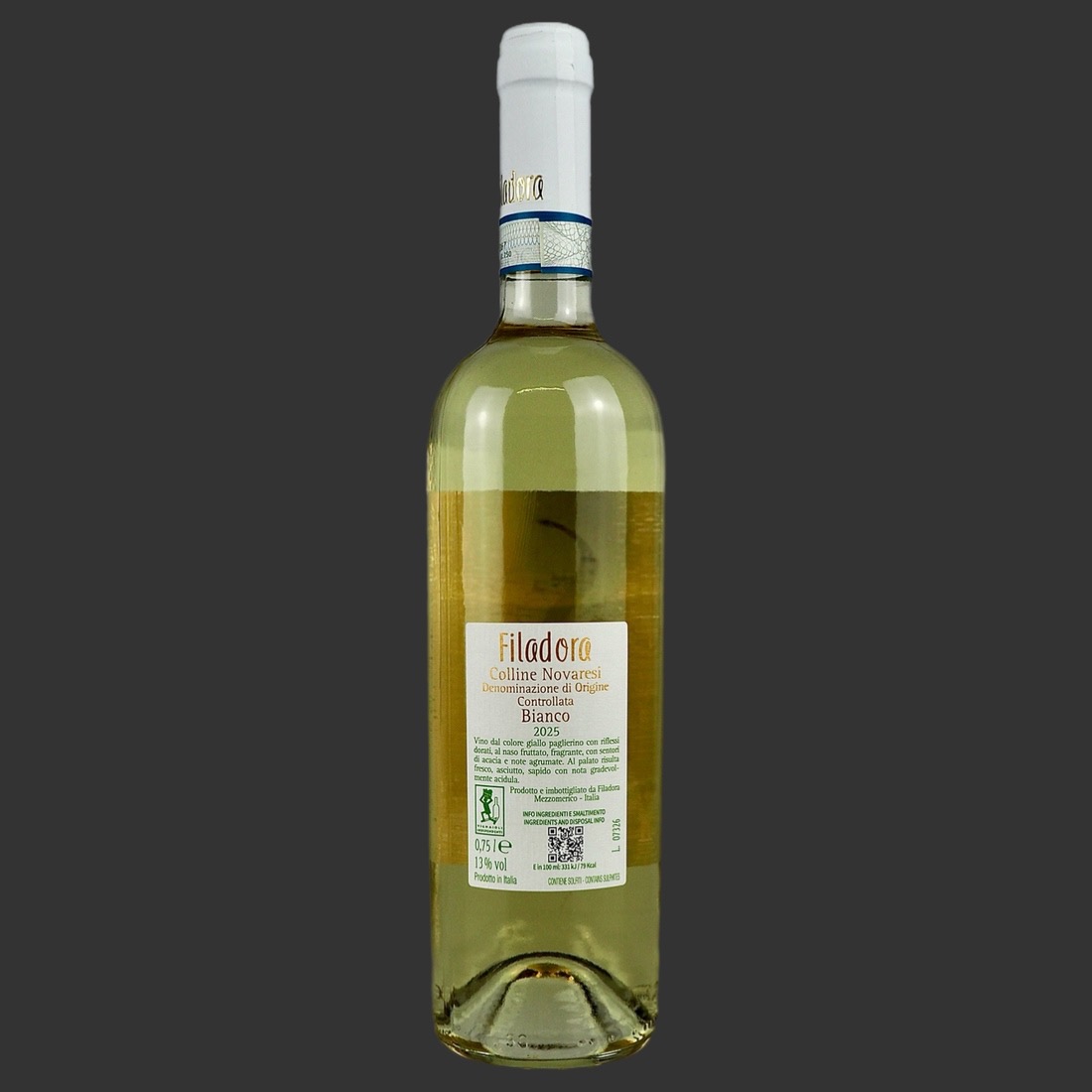 Filadora - Colline Novaresi Bianco “La Contesa” DOC 2025 ml. 750 Retro