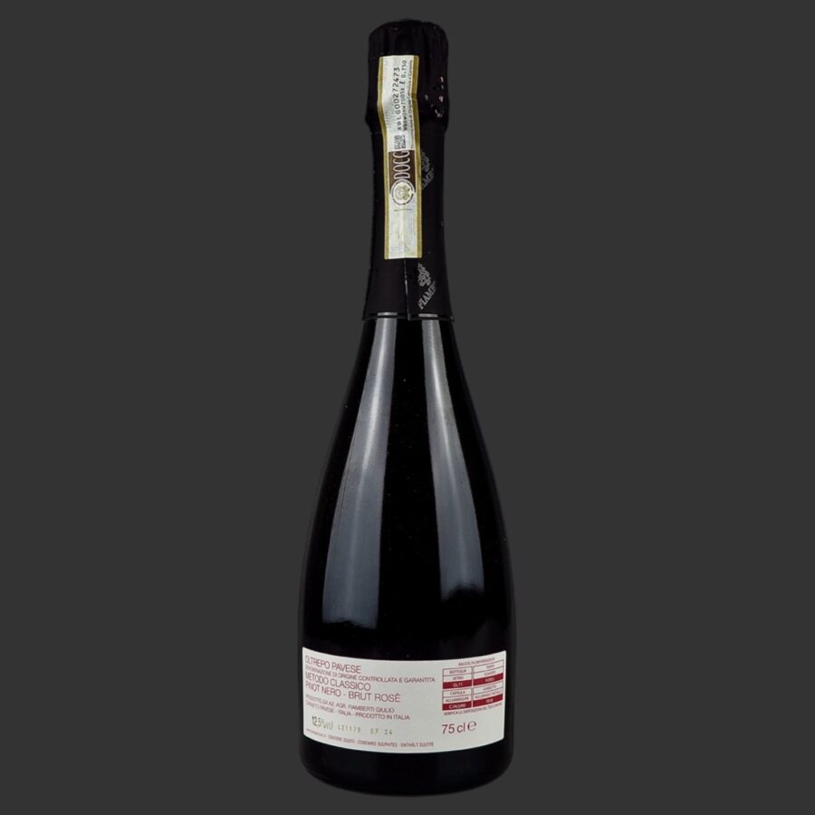 Fiamberti Giulio - Metodo Classico Rosé OP “Caristoro” DOCG ml. 750 Retro