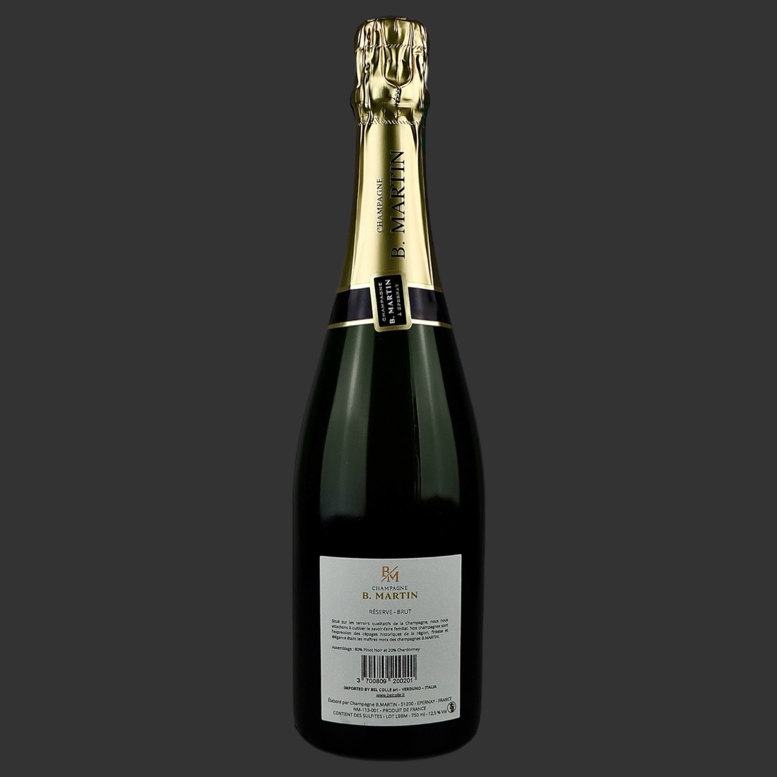 Brigitte Martin - B. Martin “Reserve Brut” Champagne AOC S.A. Retro