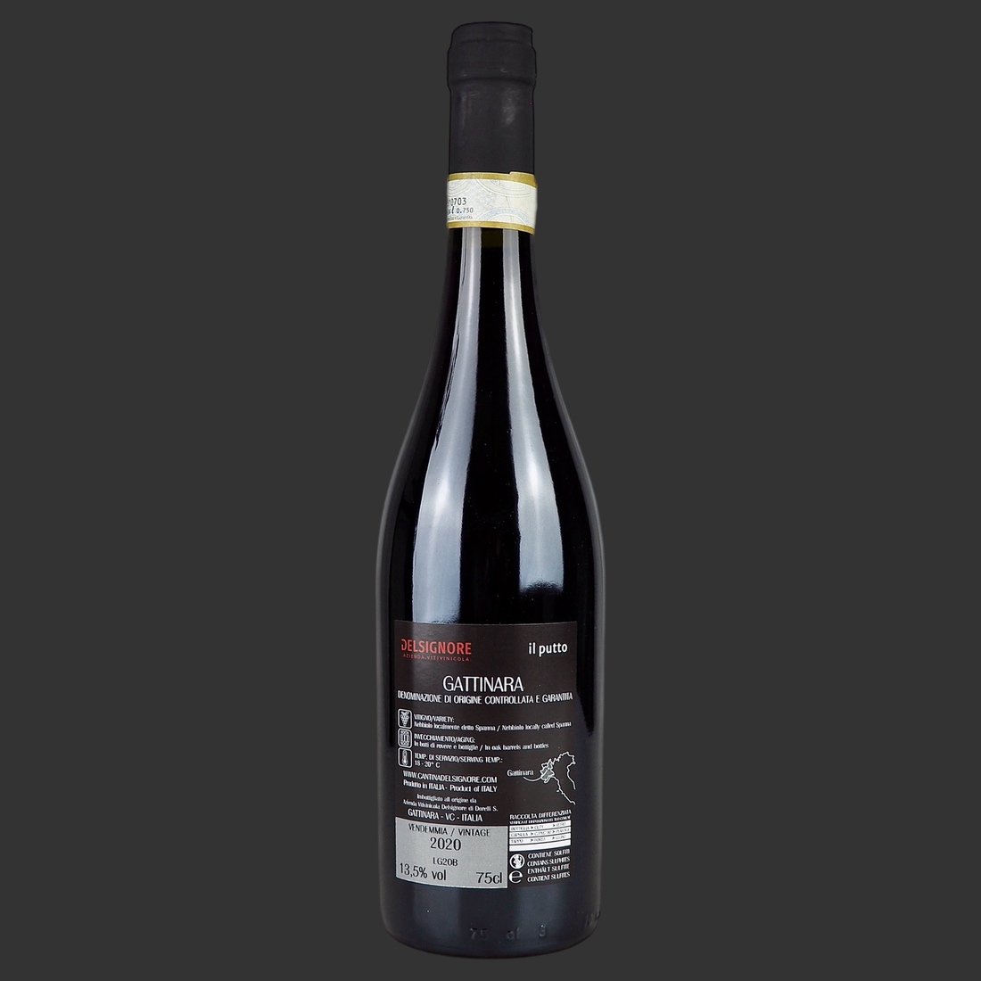 Delsignore - Gattinara “Il Putto” DOCG ml. 750 Fronte