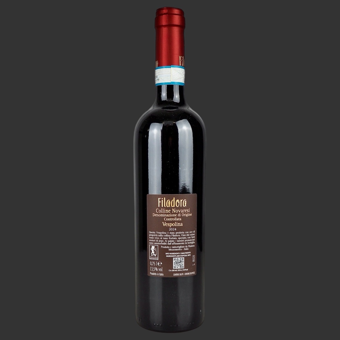 Filadora - Colline Novaresi Vespolina “Audace” DOC 2024 ml. 750 Retro