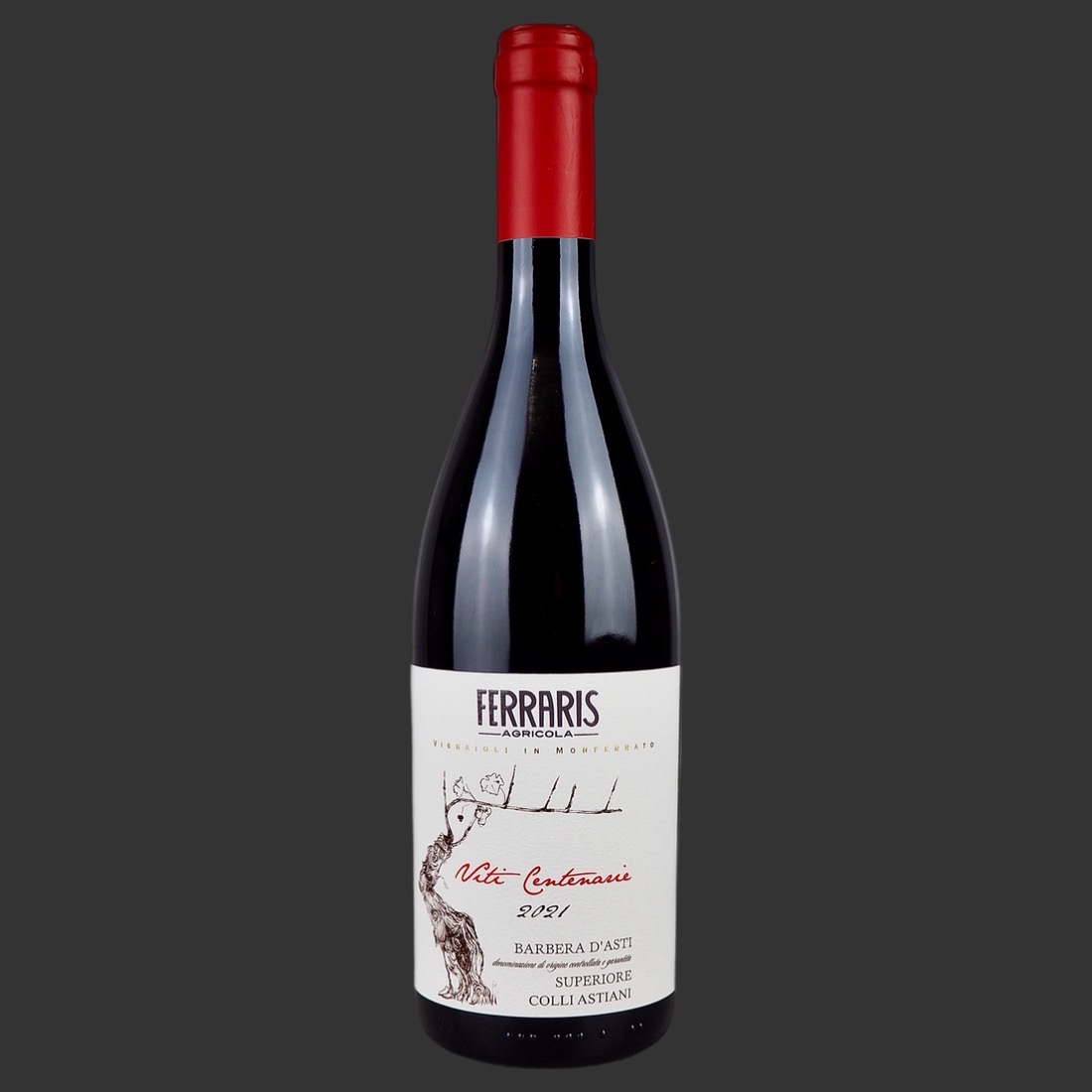 Ferraris Agricola - Barbera d’Asti Superiore “Viti Centenarie” DOCG 2021 ml. 750 Fronte Ferraris Agricola - Barbera d’Asti Superiore “Viti Centenarie” DOCG 2021 ml. 750 Fronte