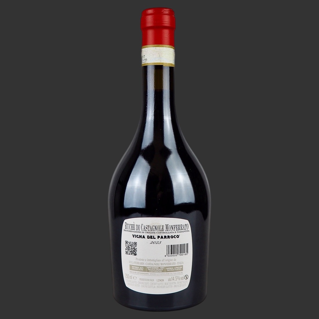 Ferraris Agricola - Ruchè di Castagnole Monferrato “Vigna del Parroco” DOCG 2023 ml. 750 Retro Ferraris Agricola - Ruchè di Castagnole Monferrato “Vigna del Parroco” DOCG 2023 ml. 750 Retro