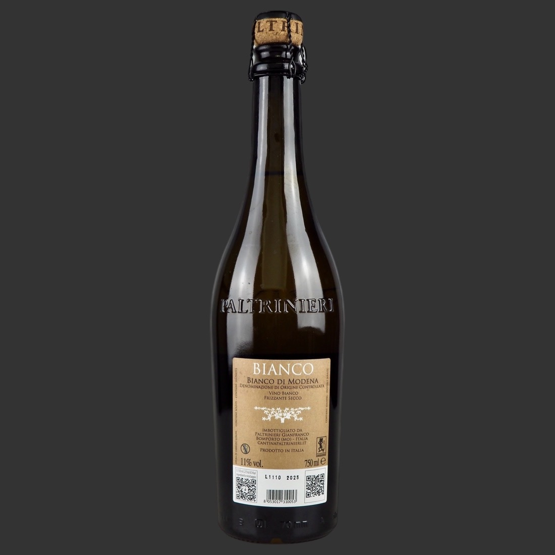 Paltrinieri - Bianco dell’Emilia “Bianco” IGT 2025 ml. 750 Retro