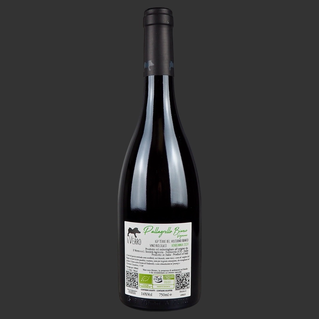 Il Verro - Pallagrello Bianco “Verginiano” Terre del Volturno IGT 2024 ml. 750 Retro Il Verro - Pallagrello Bianco “Verginiano” Terre del Volturno IGT 2024 ml. 750 Retro