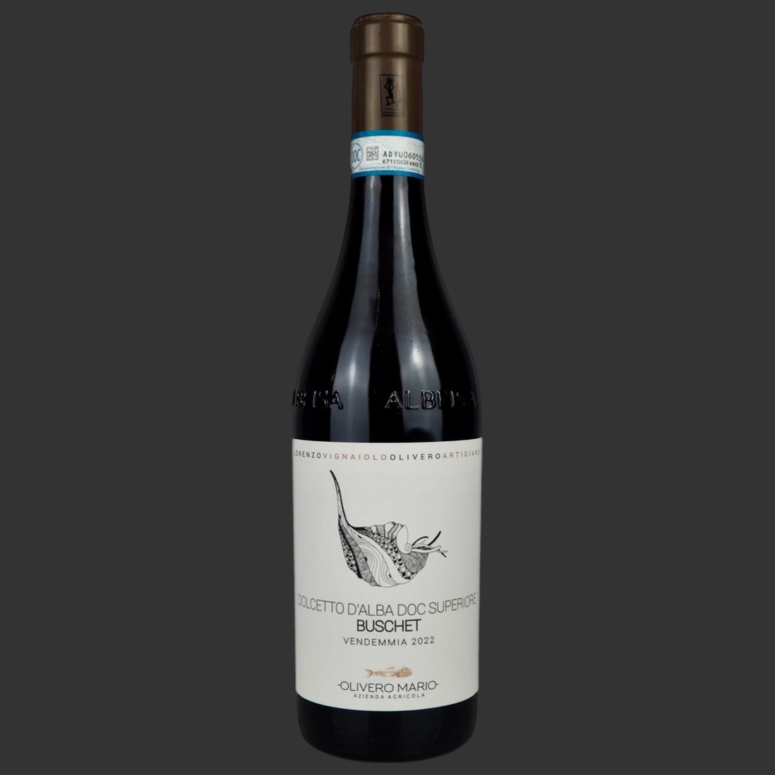 Olivero Mario - Dolcetto d’Alba Superiore “Buschet” DOC 2022 ml. 750 Fronte