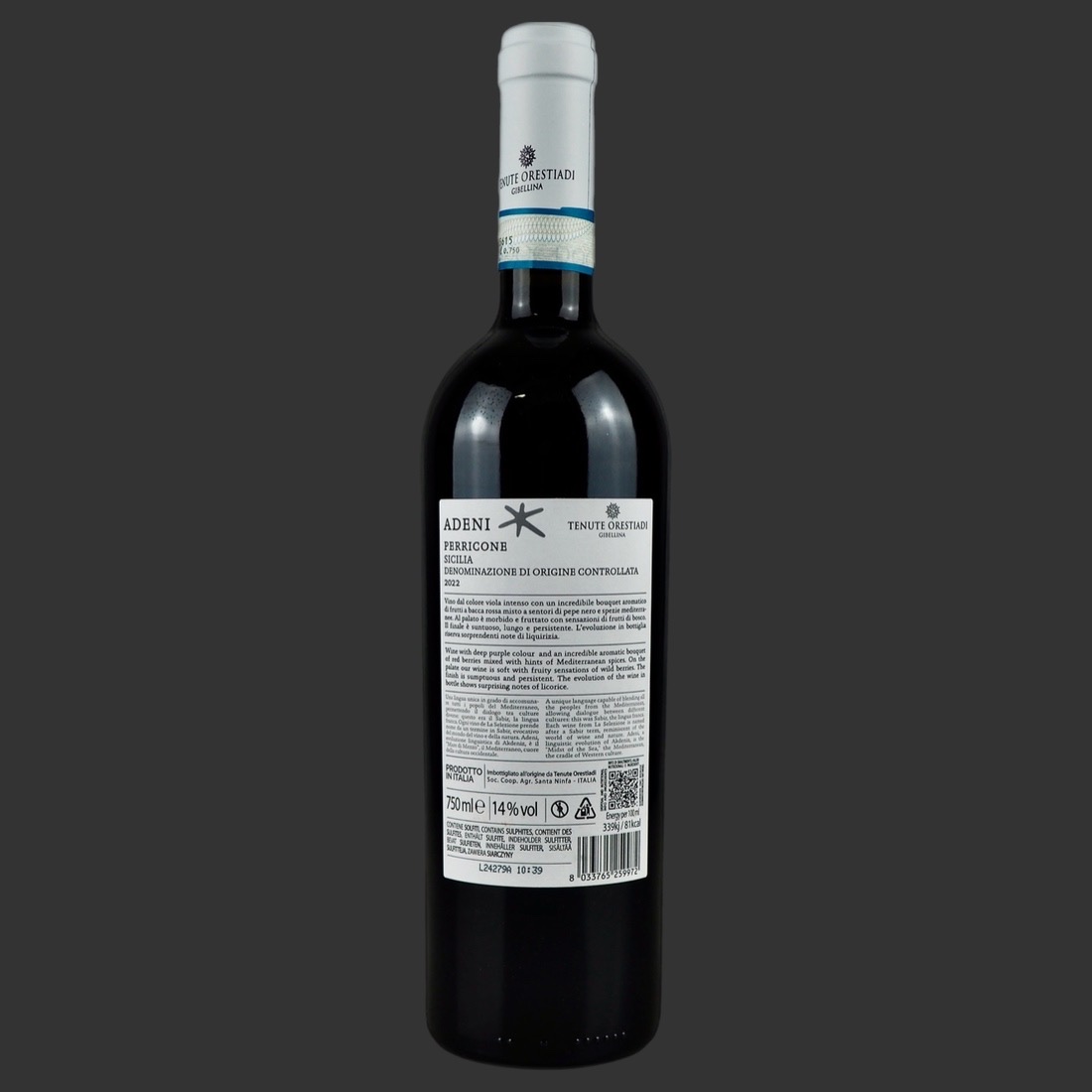 Tenute Orestiadi - Perricone “Adeni” DOC 2022 ml. 750 Retro
