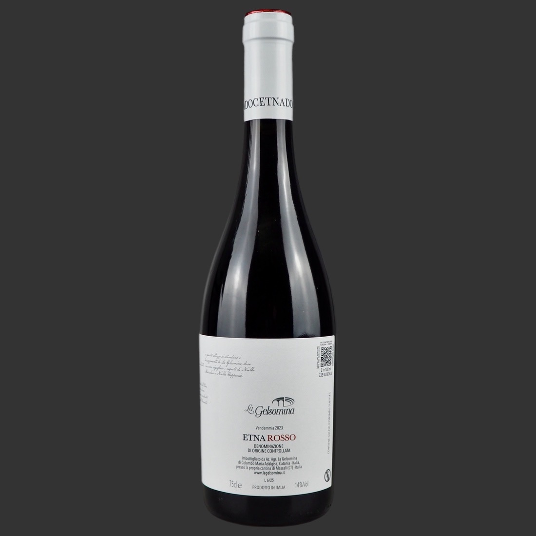 La Gelsomina - Etna Rosso DOC 2023 ml. 750 Retro