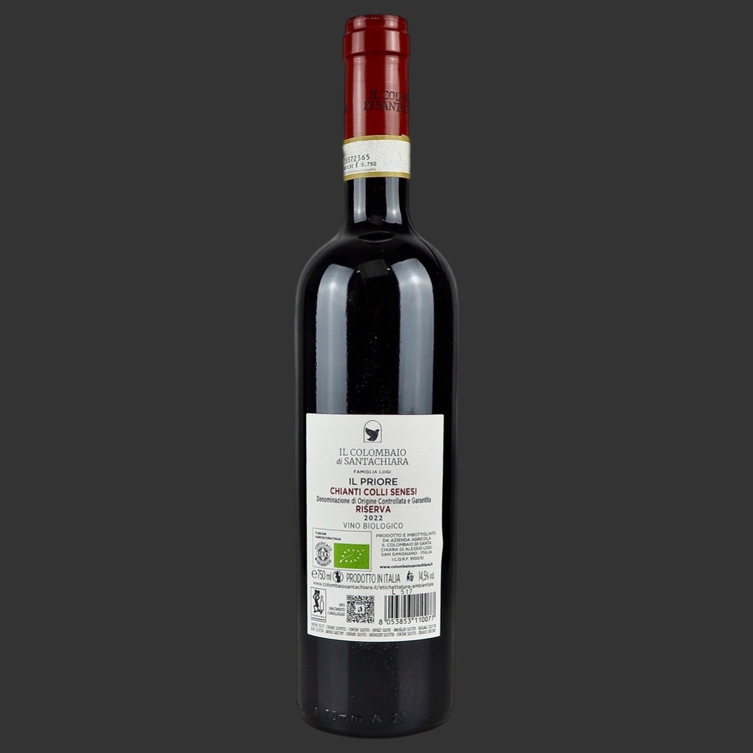 Il Colombaio - Chianti Colli Senesi Riserva “Il Priore” DOCG 2022 ml. 750 Retro