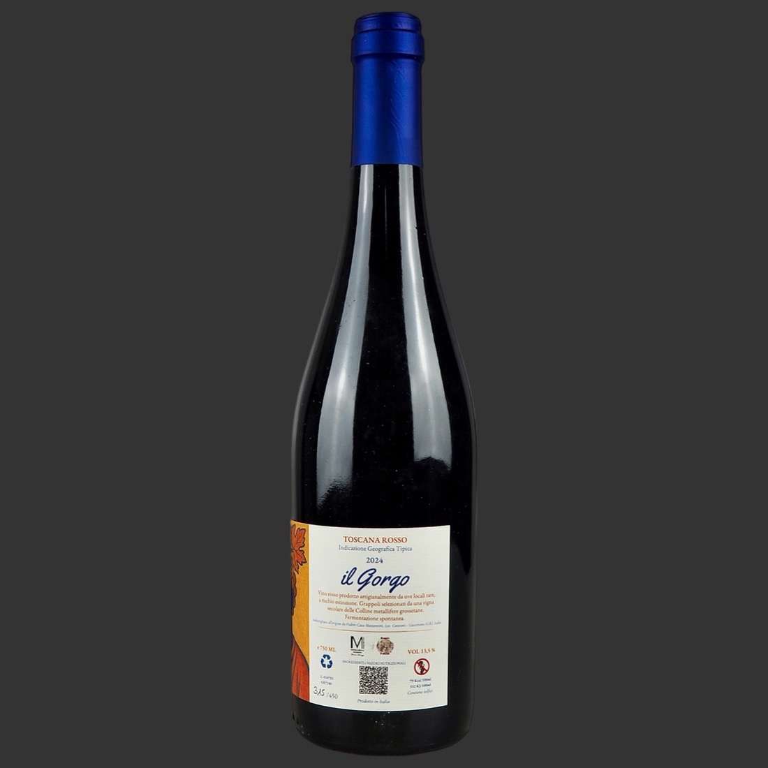 Azienda Agricola Mazzantini - Toscana Rosso “Il Gorgo” IGT 2024 ml. 750 Retro